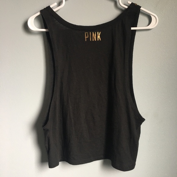- Pink Victoria’s Secret Shimmer Black Tank … - Picture 3 of 4